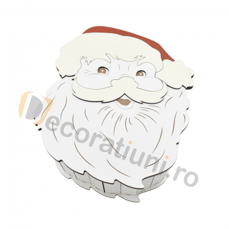 Cutii ocazii speciale - Cutie pentru cadou din lemn - model Mos Craciun