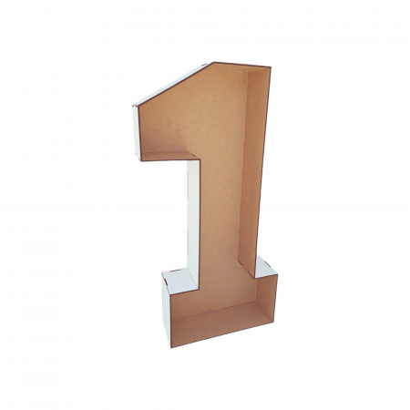 Sablon cifra 1 din lemn pentru baloane - 60cm [8]