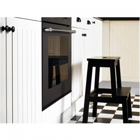 Inaltator cu 2 trepte din lemn de fag, negru, 43x39x50cm [6]