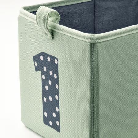 Set 3 cutii depozitare verde albastru bej 17x27x17 cm [2]