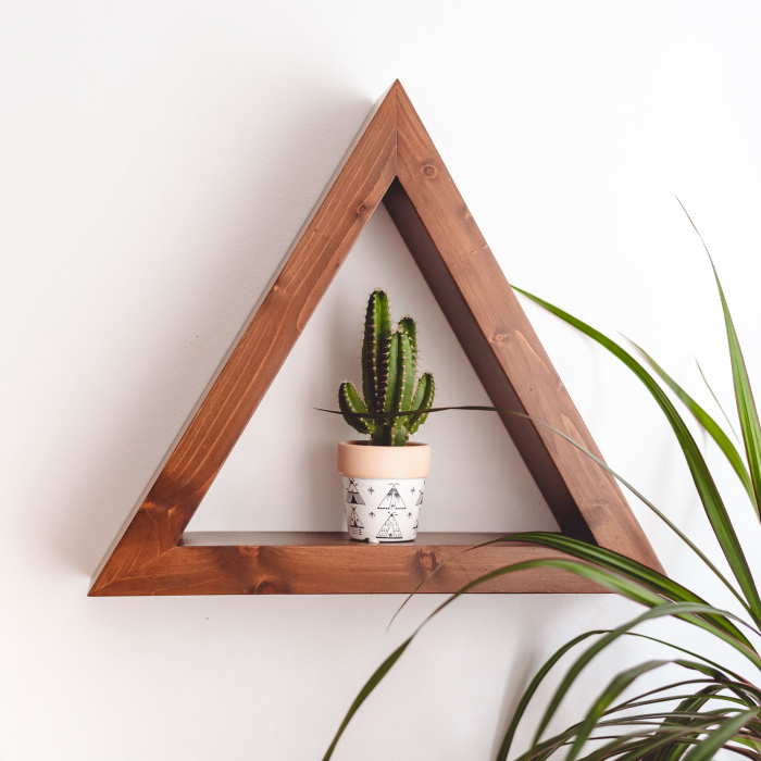 Set rafturi triunghiulare pentru perete, lemn masiv [3]