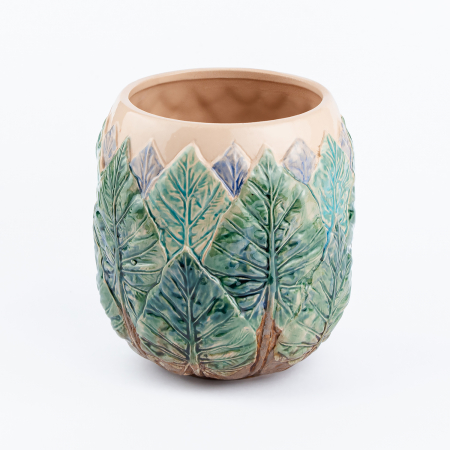 Vază pentru flori realizată manual din ceramică [3]