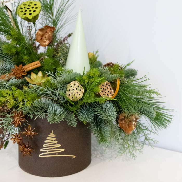 Aranjament de Craciun cu lumanare [2]