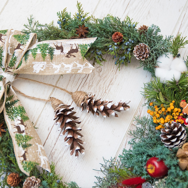 Coroniță  de Craciun cca 40cm,  brad natural [3]