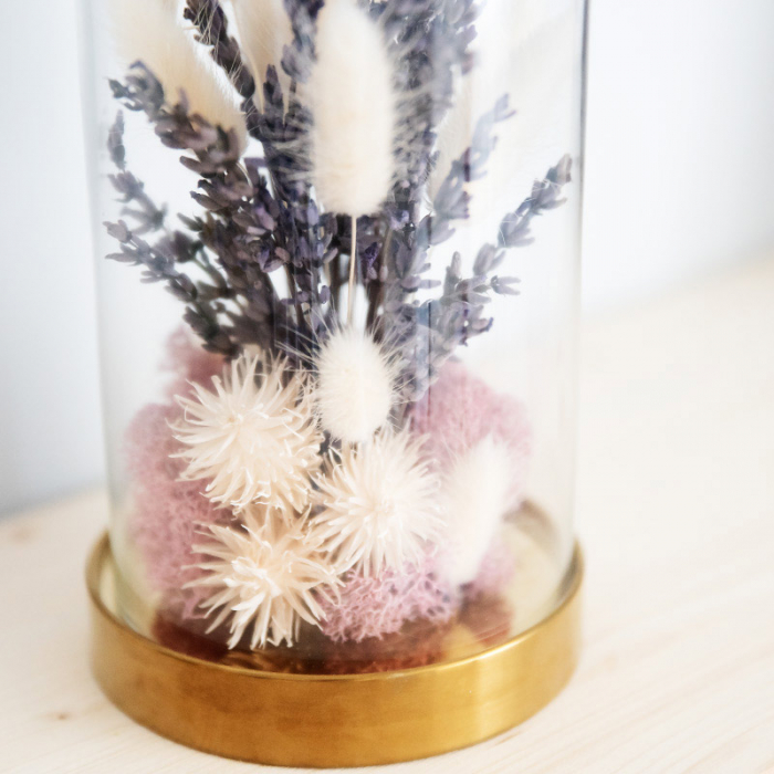 Aranjament floral plante stabilizate Cupolă lavandă DecoTerrarium [3]