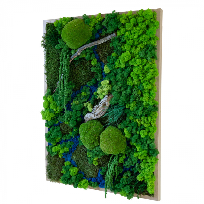 Panou decorativ cu licheni "Peisaj Delta" 72x52 cm [4]