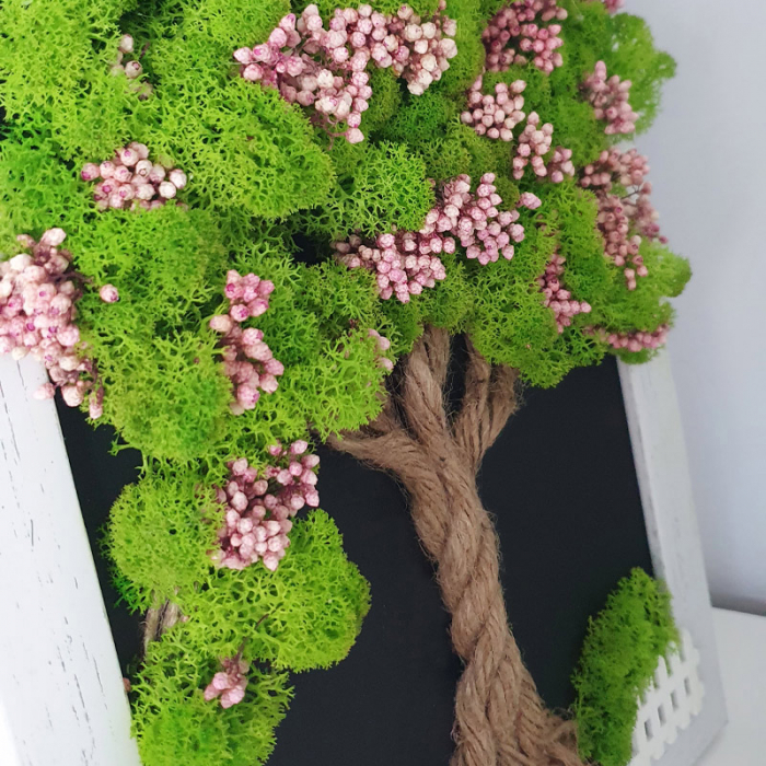 Tablou cu licheni stabilizați "Copăcel cireș" DecoTerrarium [2]