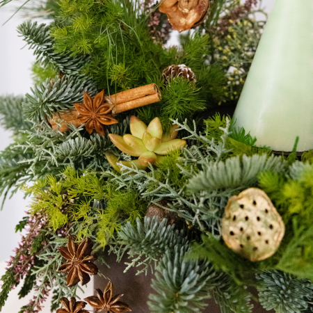 Aranjament de Craciun cu lumanare [2]