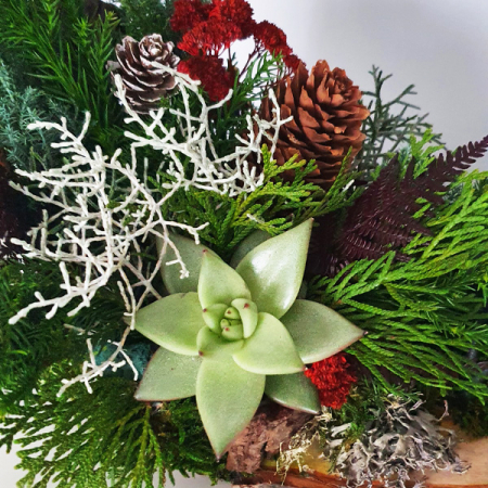 Aranjament de Craciun cu lumanare [2]