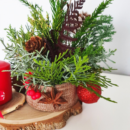 Aranjament decorativ mic cu lumânare [2]