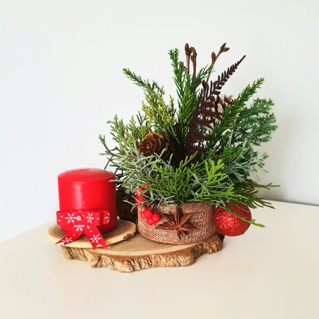 Aranjament decorativ mic cu lumânare [1]