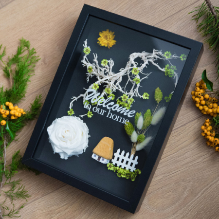 Cutie aranjament floral plante stabilizate "Little house" DecoTerrarium [2]