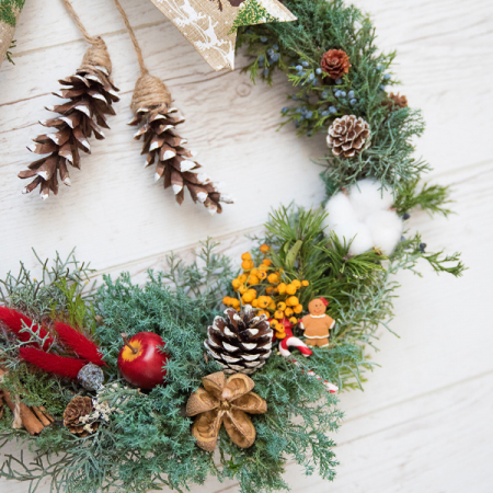 Coroniță  de Craciun cca 40cm,  brad natural [1]