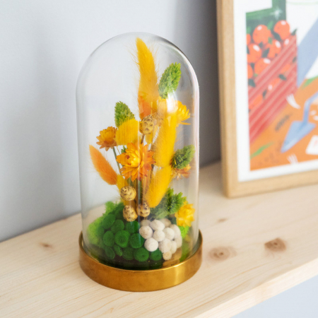 Aranjamente plante stabilizate - Aranjament floral plante stabilizate Cupolă DecoTerrarium