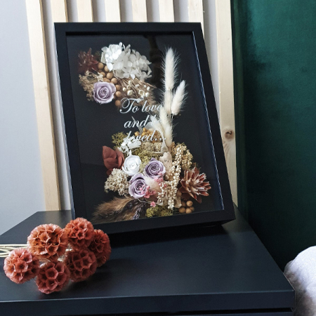 Cutie aranjament floral plante stabilizate elegant DecoTerrarium [3]