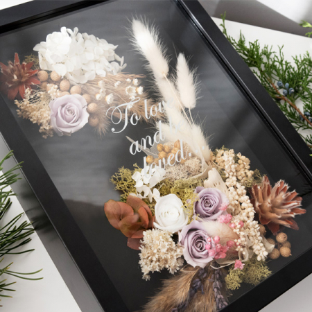 Cutie aranjament floral plante stabilizate elegant DecoTerrarium [1]