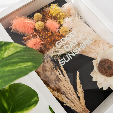 Cutie aranjament floral plante stabilizate Floarea Soarelui DecoTerrarium [2]