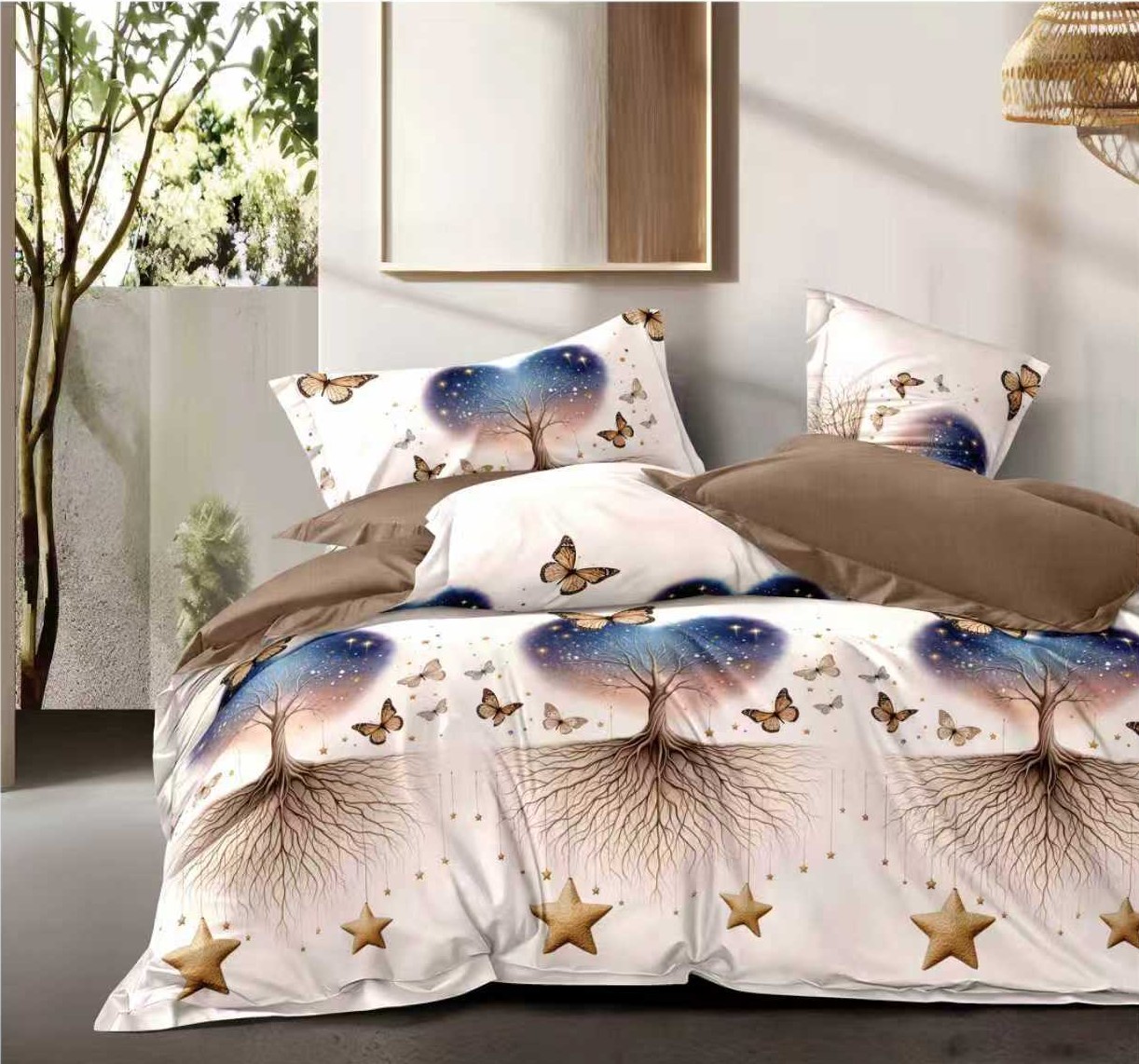 Lenjerie Finet 6 piese cu husa de pat pentru saltea de 160x200 si 180x200 [1]