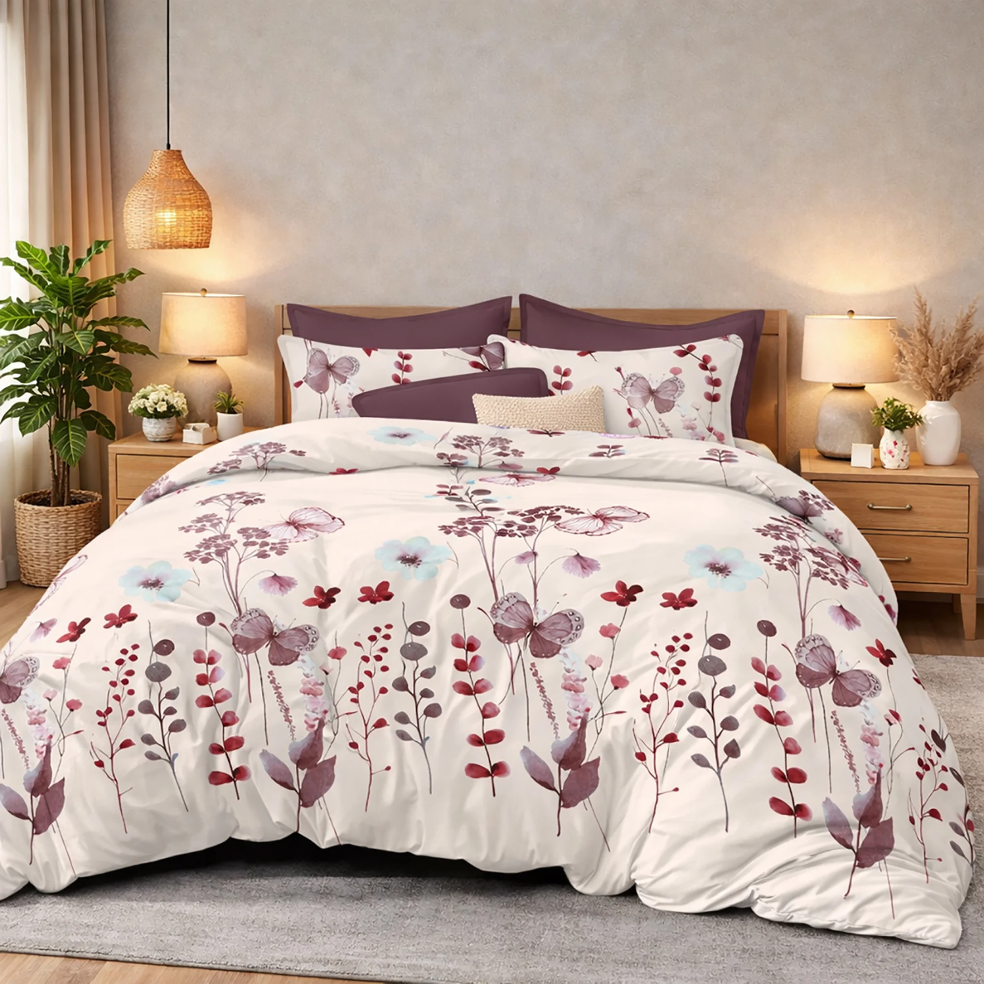 Lenjerii de pat - Lenjerie de pat Finet 6 piese cu husa PROMO