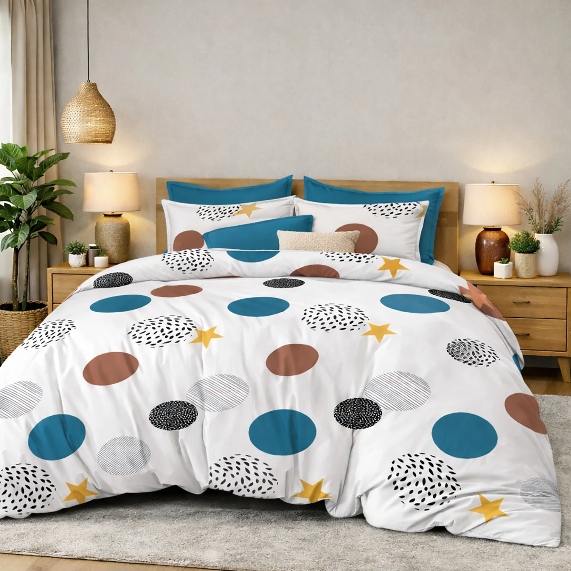 Lenjerii de pat - Lenjerie de pat Finet 6 piese cu husa PROMO