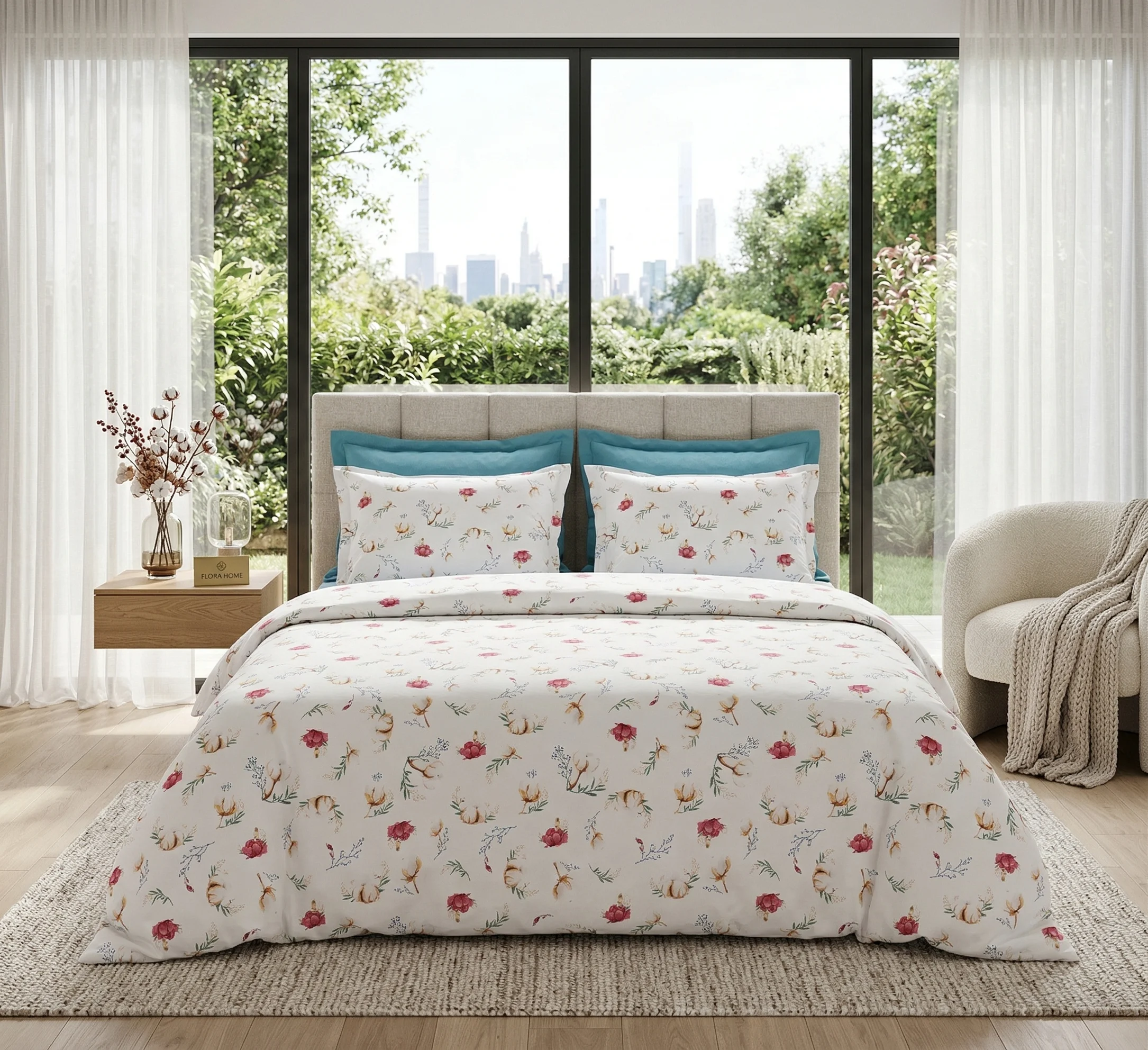 Lenjerii de pat - Lenjerie pat Ranforce 100% Cotton Pro (Petal Soft) - Marime: O persoana