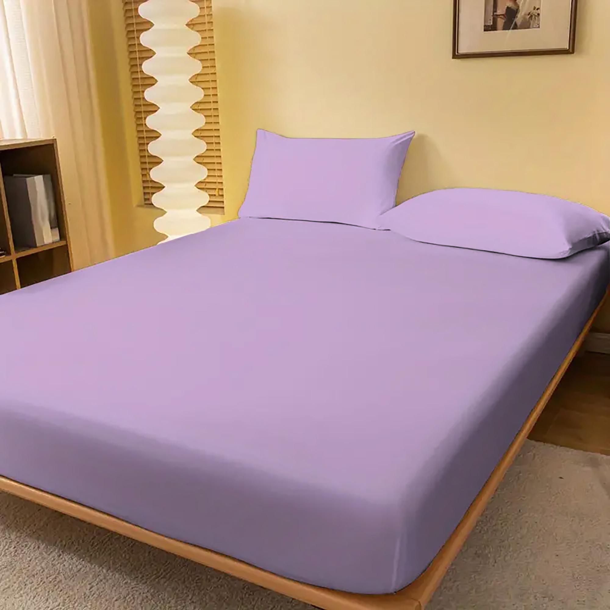 Pucioasa - HUSA PAT JERSE 100% BUMBAC (LILA) + 2 FETE PARNA - 90x200cm