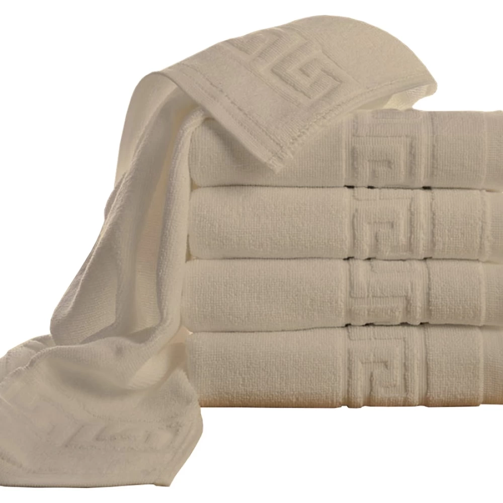 Pucioasa - Prosop Greek border (70x140cm) - 500g/m2 - CAPPUCINO - 50x90cm