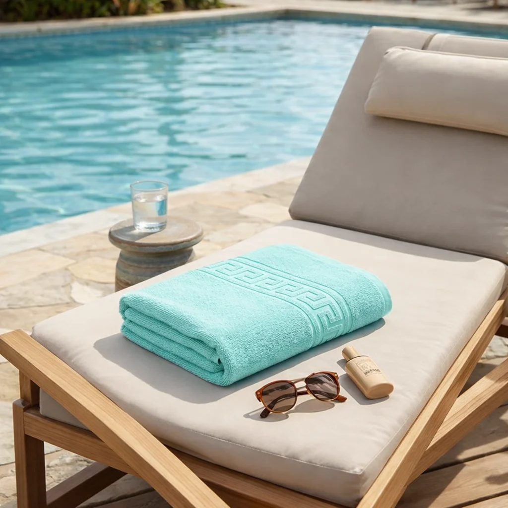 Pucioasa - Prosop Plaja Greek Border 500g Turcoaz