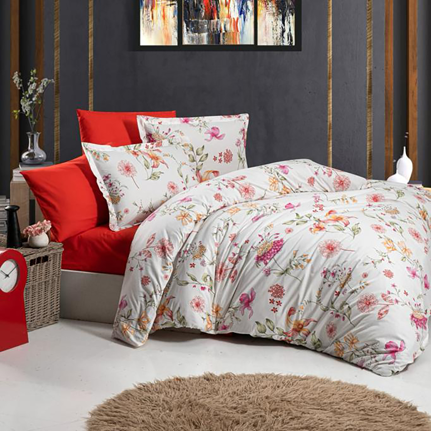 Pucioasa - Lenjerie de pat ranforce Clasy king size (RNF_35)