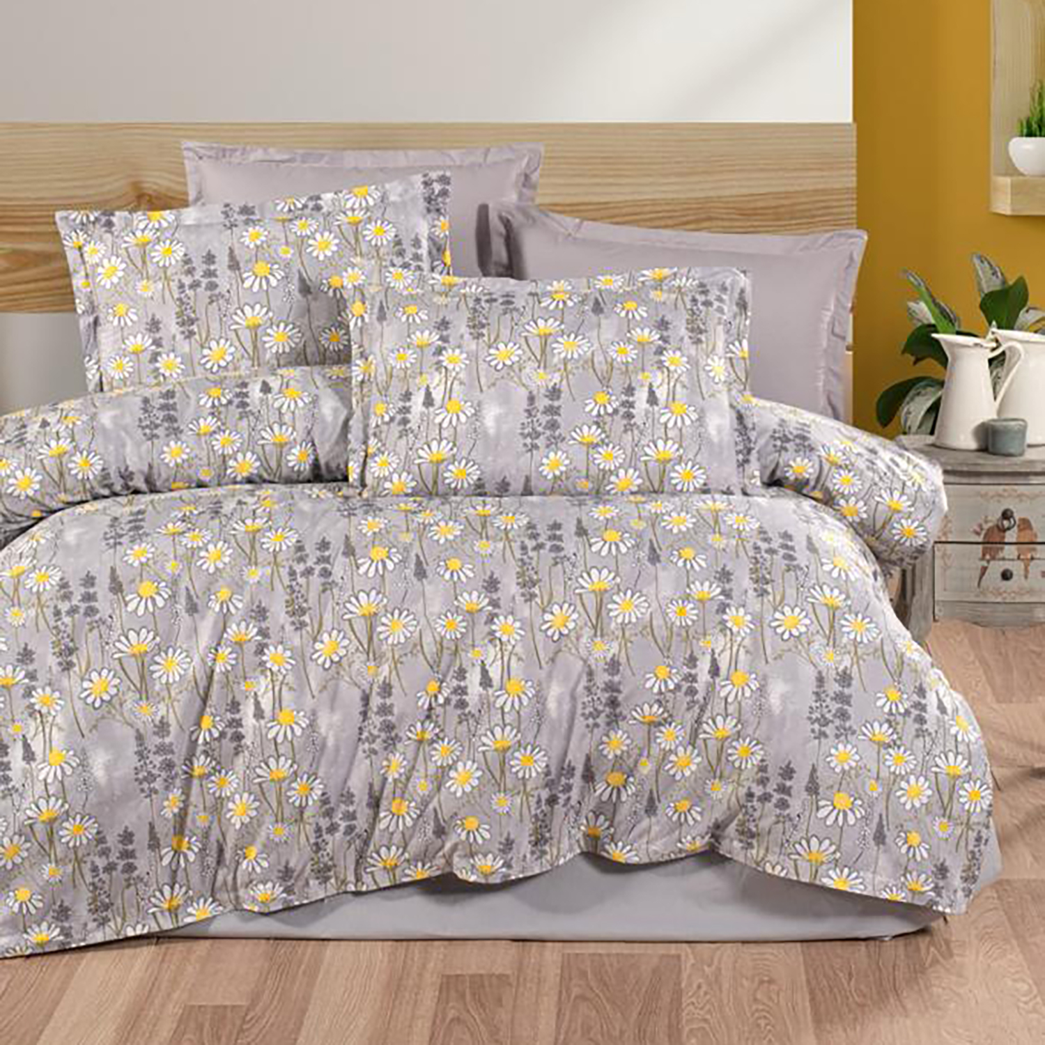 Pucioasa - Lenjerie de pat ranforce Clasy king size (RNF_48)