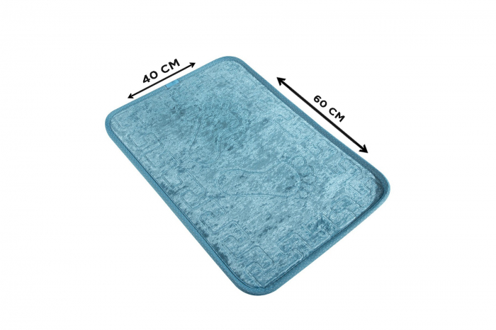 Covoras de baie 40x60cm, Chilai Home, Foot Print - Blue [3]