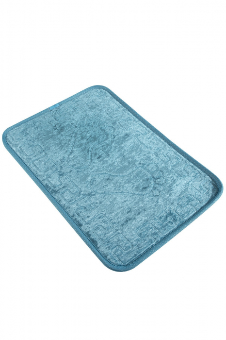 Covoras de baie 40x60cm, Chilai Home, Foot Print - Blue [2]