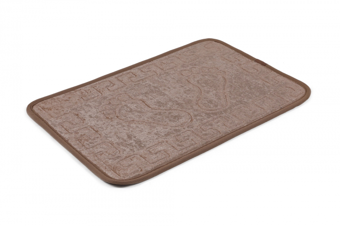 Covoras de baie 40x60cm, Chilai Home, Foot Private - Brown [2]