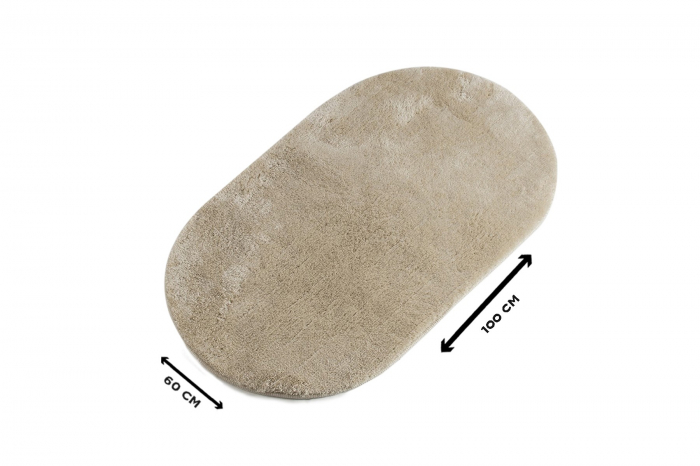 Covoras de baie 60x100cm, Chilai Home, Colors of Oval - Bone White [2]