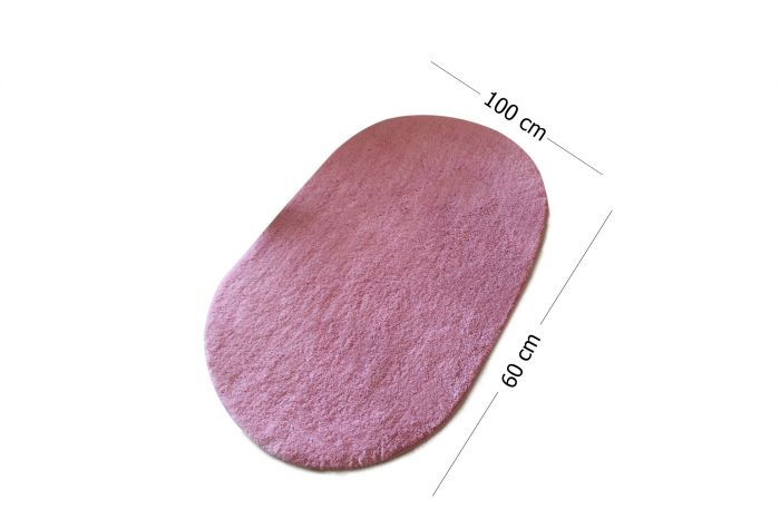 Covoras de baie 60x100cm, Chilai Home, Colors of Oval - Pink [3]
