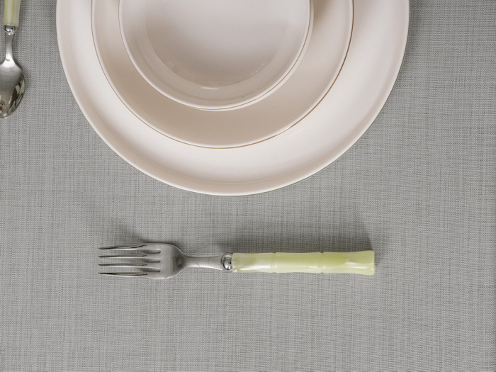 Față de masă, Cotton Box, Plain - gri, 155x220cm [3]