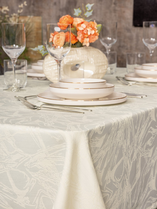 Față de masă jacquard, Cotton Box, Lavinia Cream, 155x220cm [3]