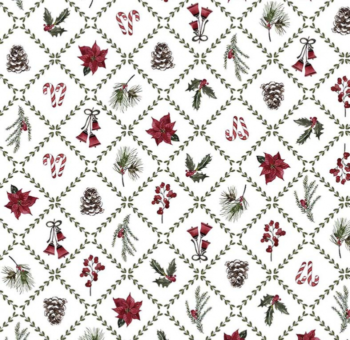 Față de masă impermeabilă Christmas Flowers [2]