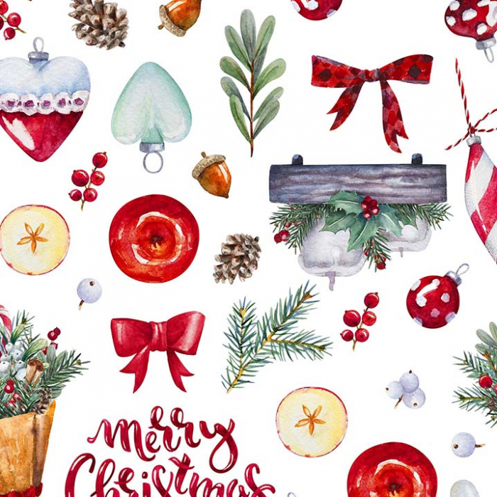 Față de masă impermeabilă Merry Christmas [3]