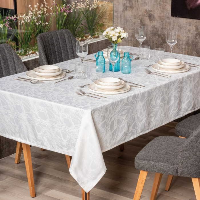 Față de masă jacquard, Cotton Box, Lavinia Alba, 155x220cm [1]