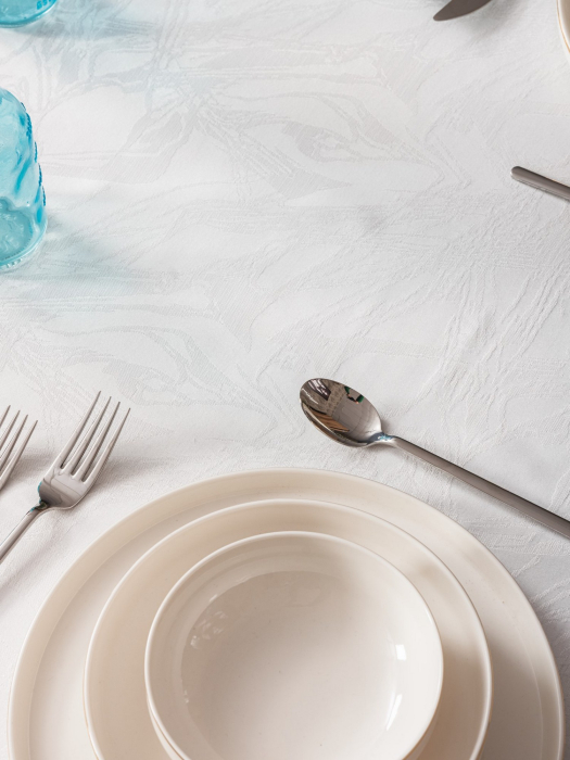 Față de masă jacquard, Cotton Box, Lavinia Alba, 155x220cm [4]