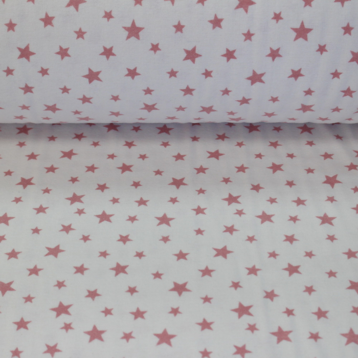 Finet alb cu steluțe roz 2.4m [2]