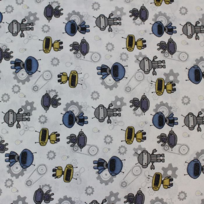 Finet alb cu roboței 2.4m [2]