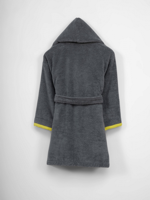 Halat de baie copii, bumbac 100%, Hobby Home, Boy - Grey Son, 6-9 ani [2]