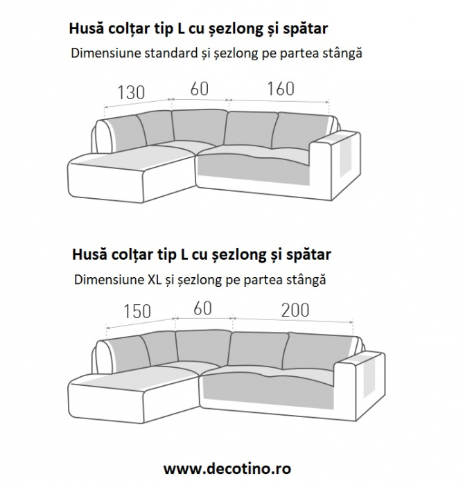 Husa coltar 2 piese, tip L cu sezlong, Belmarti, Geo Teflon, Beige - Stanga [2]