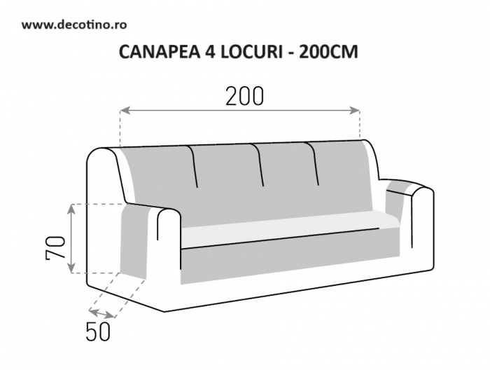 Husa protectie canapea, Belmarti, Geo Teflon, Aquamarine [6]