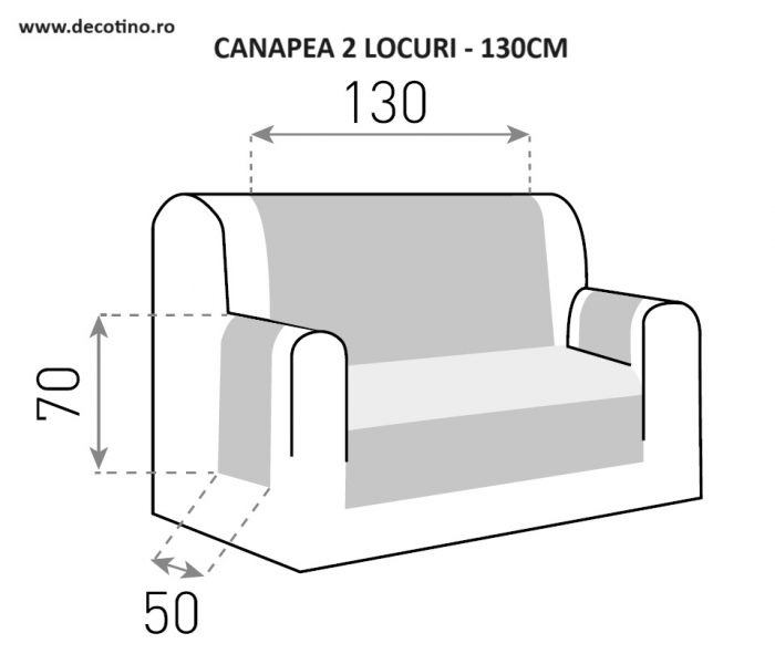 Husa protectie canapea, Belmarti, Geo Teflon, Ivoire [3]