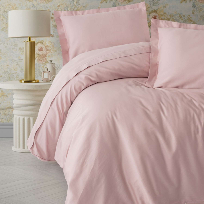 Lenjerie de pat bumbac satinat premium, bumbac 100%, Cotton Box, Elegant - Powder [1]