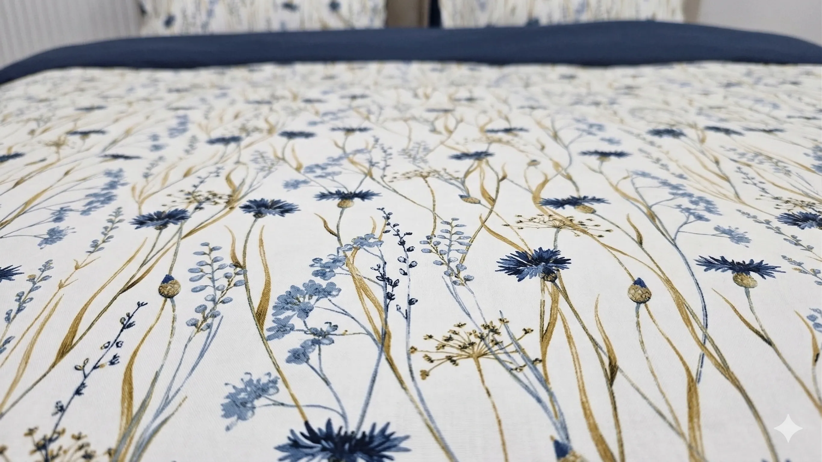 Lenjerie de pat Cotton Pro 100% bumbac - imprimare digitala (Field of Blues) - Marime: King size [4]