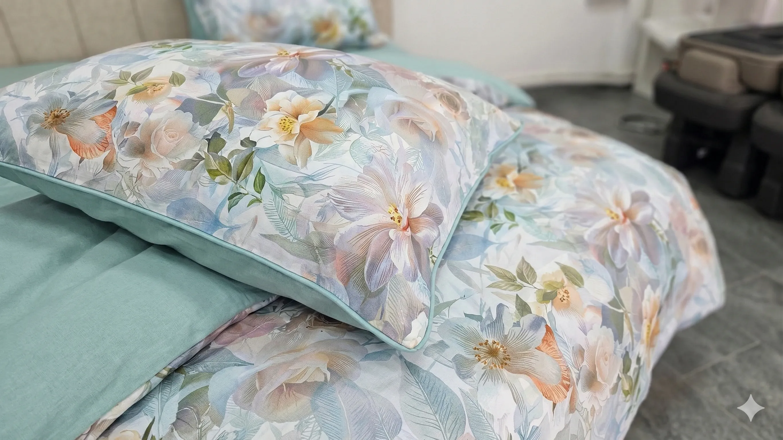Lenjerie de pat Cotton Pro 100% bumbac - imprimare digitala (Garden Reviere) - Marime: King size [4]